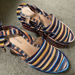 Jeffrey Campbell size 10 rainbow platforms
